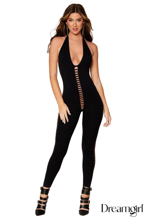 DG0426 - Lace-Up Bodystocking