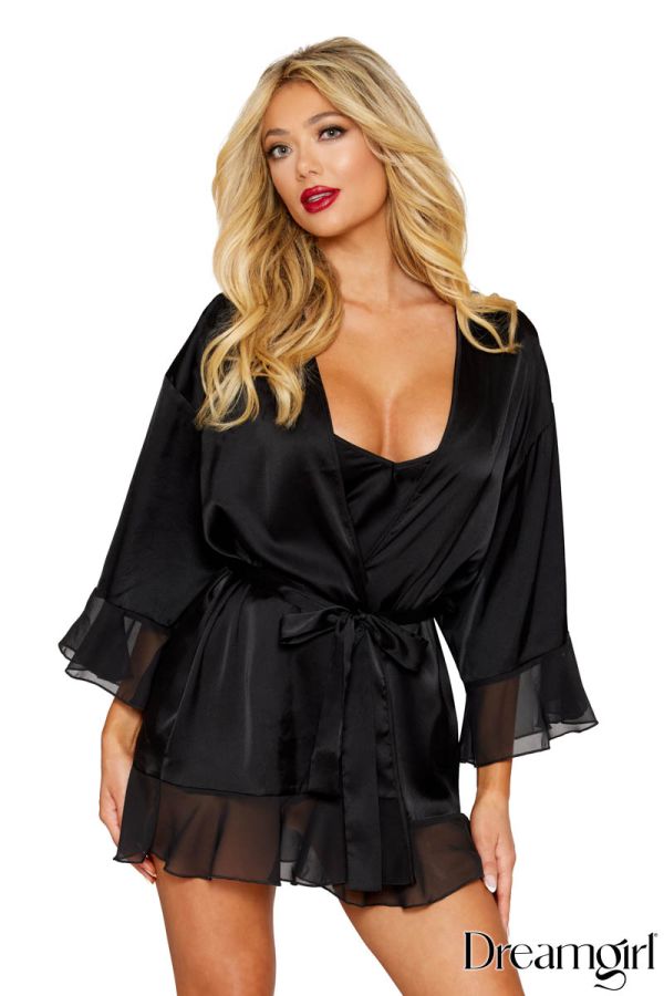 DG13249 - 2PC Satin Robe Set