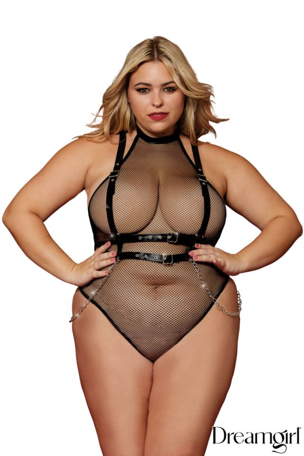 DG13291 - 2PC Harness Net Teddy