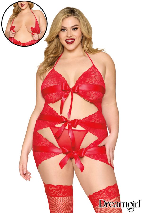 DG13518X - Big Bow Garter Slip