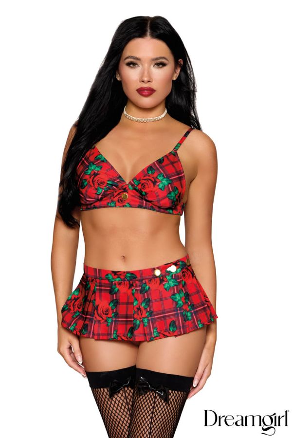 DG13532 - Plaid Rose 2PC