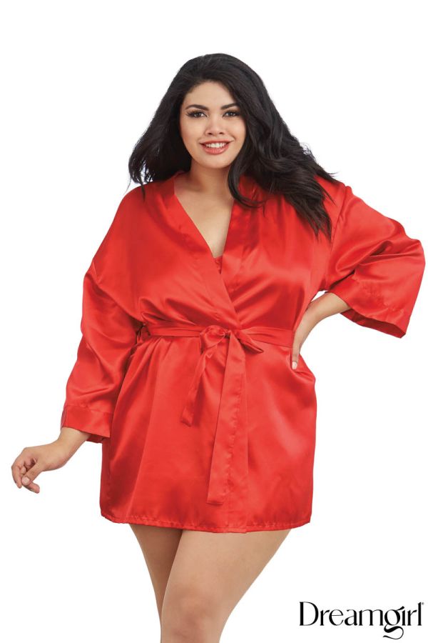 DG3717X - Satin Robe set