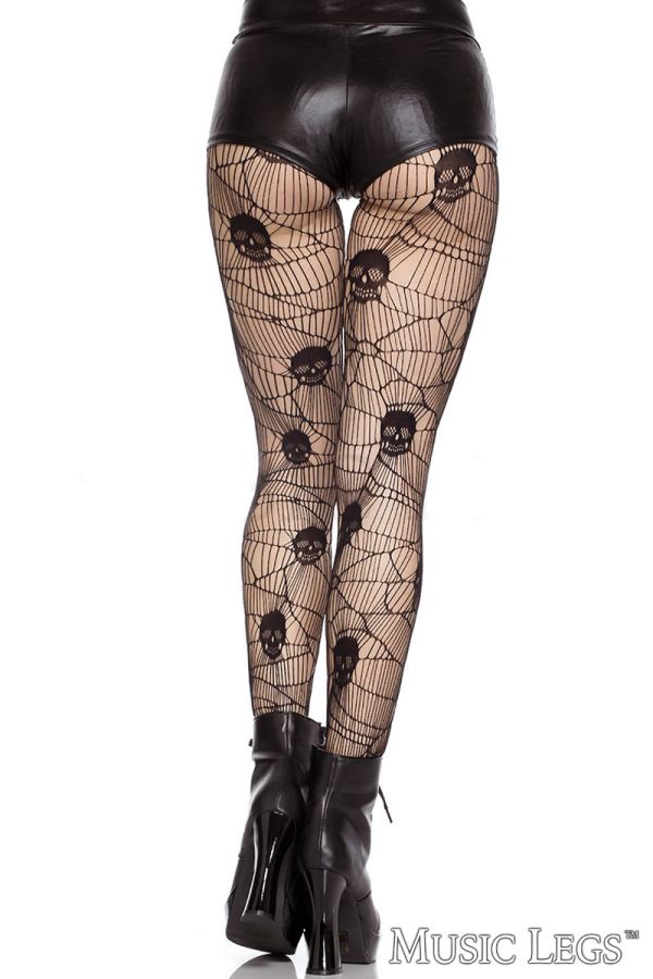 ML50006 - Skull Net Pantyhose