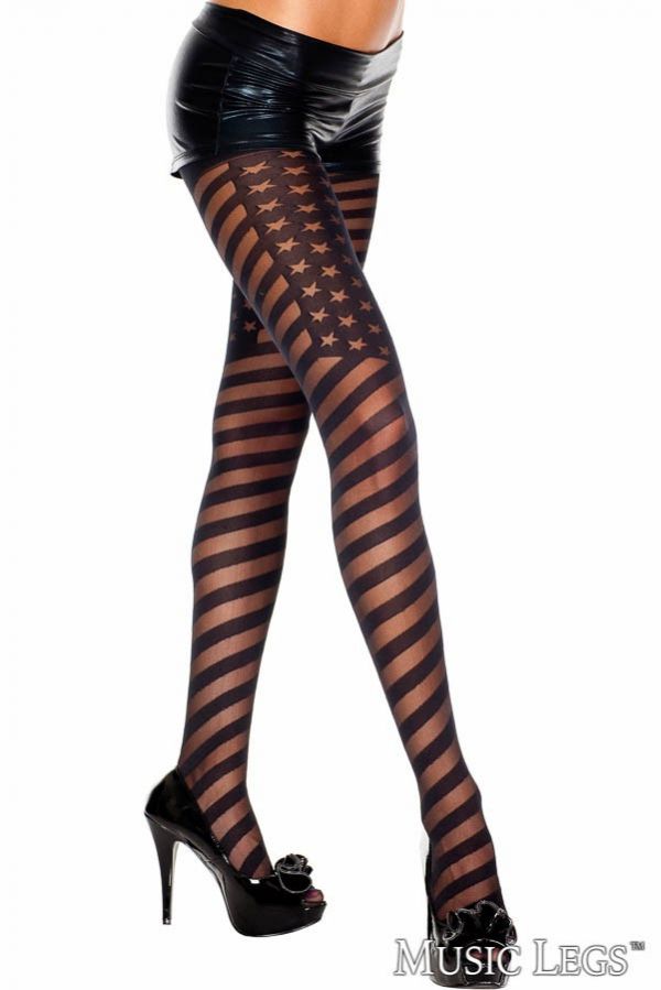 PROMO50-ML7057 - STARS AND STRIPES PANTYHOSE