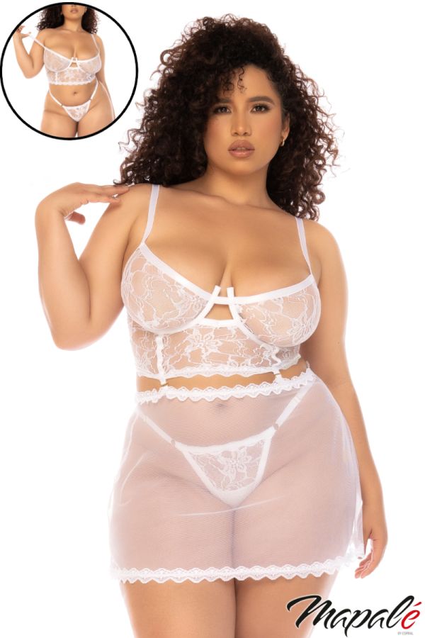 MA7544 - 3PC Babydoll Set