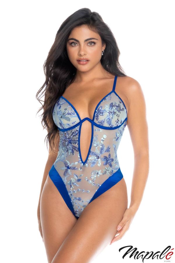 MA8909 - Floral Sequin Teddy