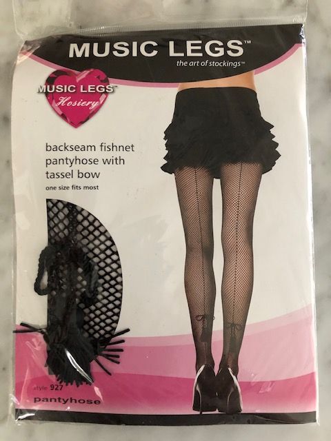 PROMO40-ML927 - Fishnet Pantyhose with Tassel