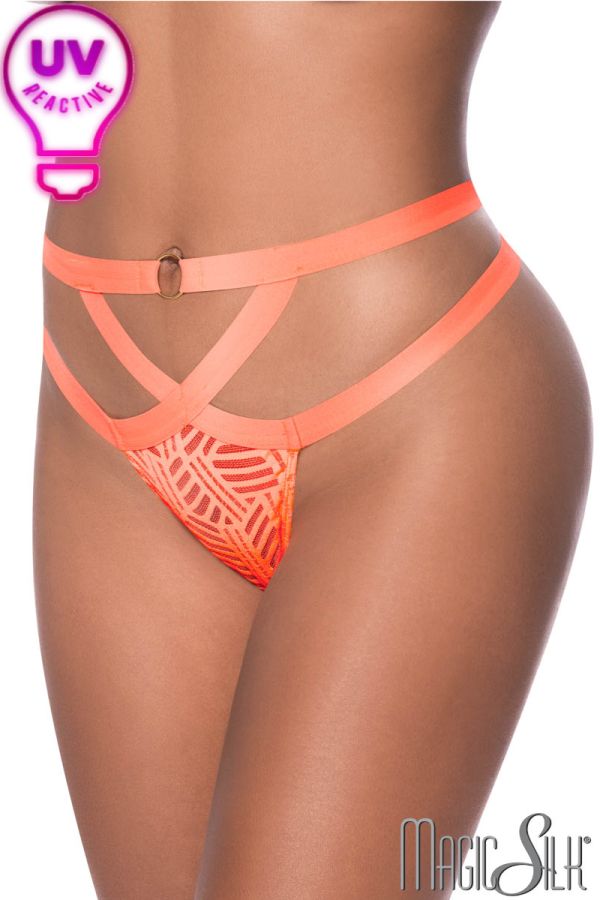 MSP406 - Strappy Striped Thong 