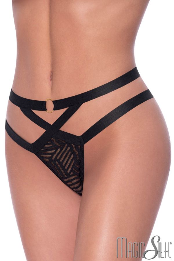 MSP406 - Strappy Striped Thong 