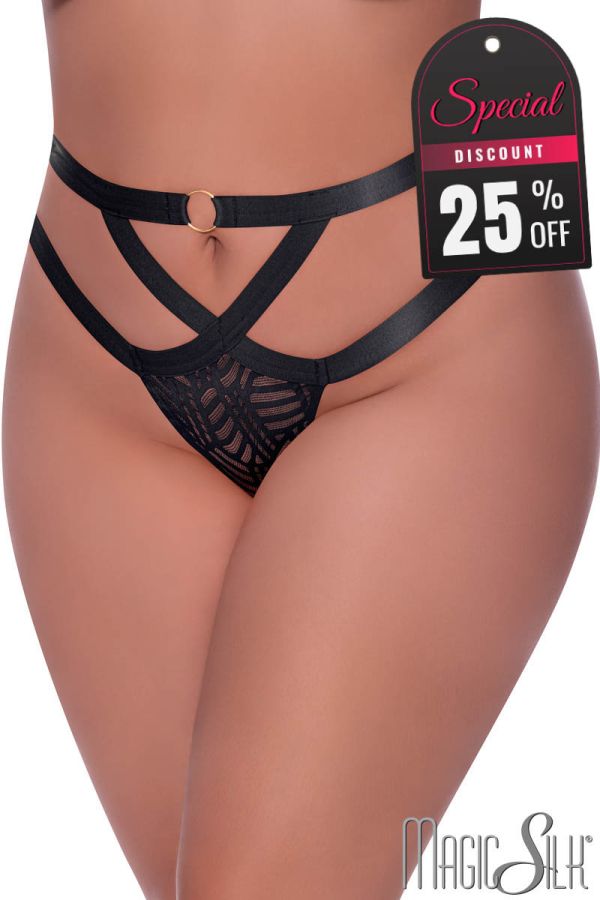 MSP406 - Strappy Striped Thong 