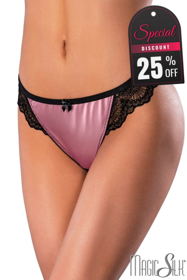 MSP413 - Silky Lace Open Thong