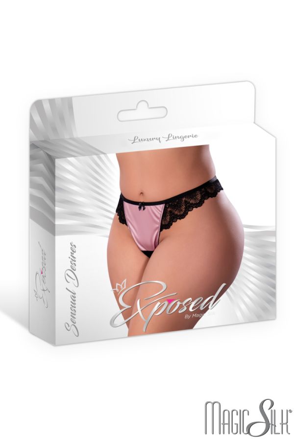 MSP413 - Silky Lace Open Thong