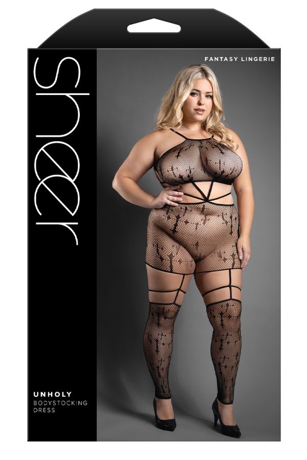 FASF996 - Cross Bodystocking