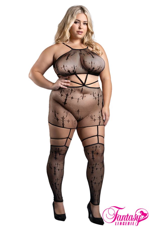 FASF996 - Cross Bodystocking